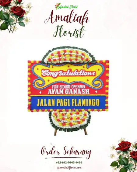 Sewa Papan Bunga Gedung Tegar Beriman Cibinong